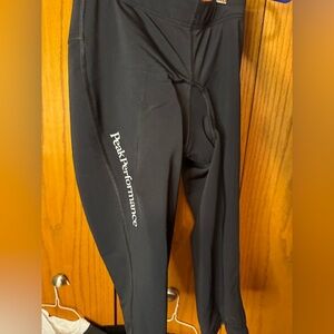 Peak Performance Jet Black Active cycling leggings